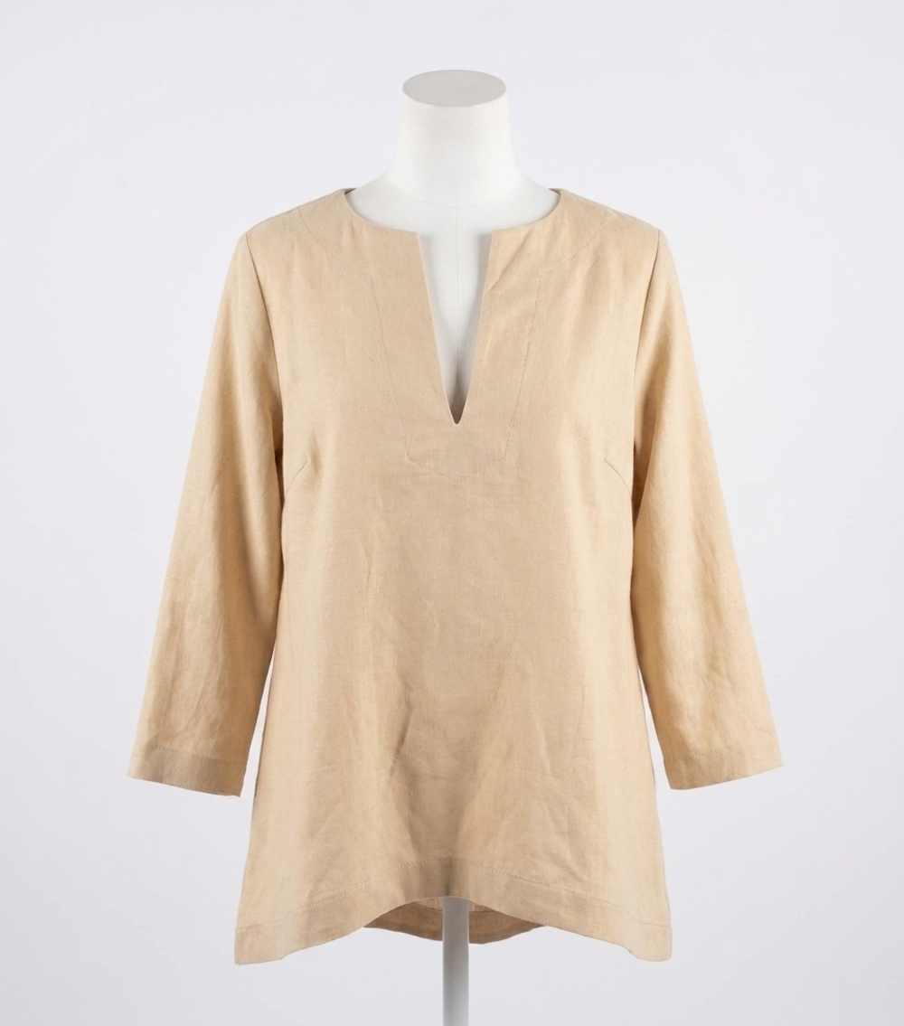 NEW GRETCHEN SCOTT women's ultra suede swing top in winter white